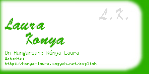 laura konya business card