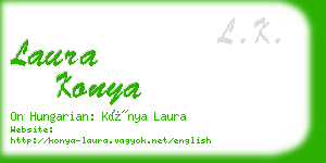 laura konya business card